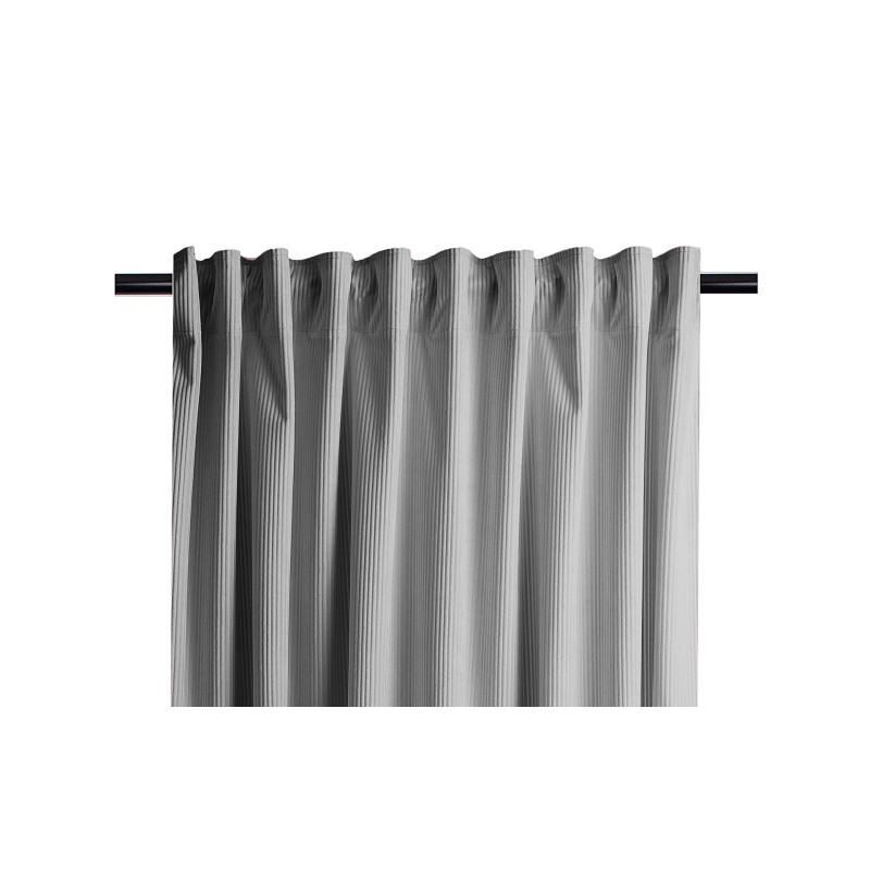 Zasłona z taśmą CASUAL CHIC 140x270 szar